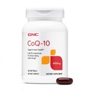 GNC CoQ-10 400mg - Kesehatan Hati & Cellular Dukungan Dieter - Antioksidant untuk Sistem Kardiovaskular Sehat - Mudah untuk Swallow Softgels - Gluten- 60 Count (60 Servings)