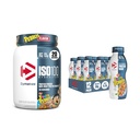 Bundle of dymatize Performance Protein Shake, Fruity Pebbles (12 pack) + ISO100 Wey Whein Powder Isolate, Fruity Pebbles (20 Servis)