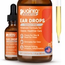PUAINTA Dog Ear Cleaner, Natural Dog Ear Drops and Infeksi Treatment, Quantum Silver Dog Ear Cleaning Solution for Itching, Irritation & Wax Build- Up, 1oz
