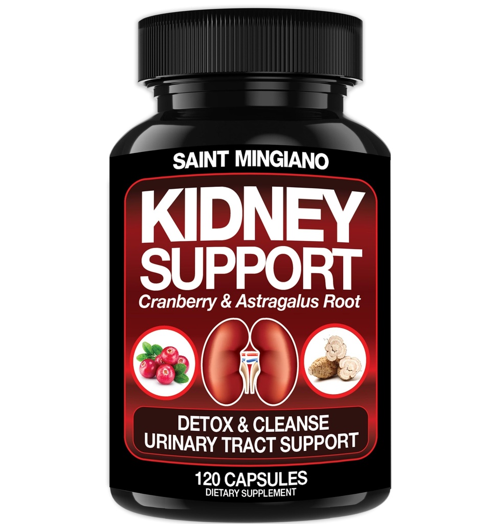 Ginjal Mendukung Detox & Reparts -120 Capsules - Cranberry & Astragalus Root Pills for Women and Men 124; High Energy Liver Cleanse Detox Mendukung Latihan Urin & Bladder Health