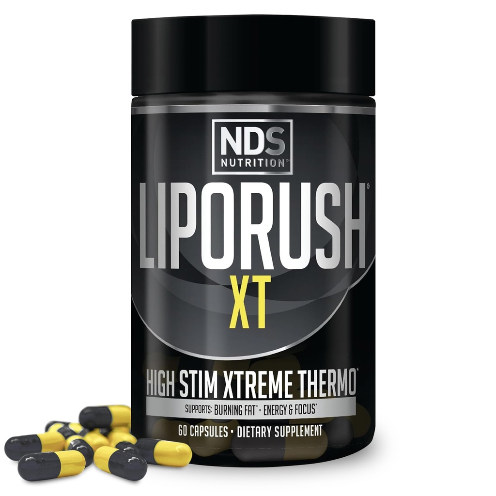 NDS LIPORUSH NTS Selanjutnya - Super konsentrasi Thermogenic dengan L-Carnitine & Teacrine untuk Shredding Fat - Pendukung Energi Maksimal, Fokus, Calorie Membakar, Diuretic, Kendali Appetite (60 Capsules)