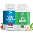 Duo Manajemen Berat Wanita - 15 Hari Detox & Weight Loss Dukungan - 2 - Langkah Sistem ke Cleanse, Reset & Pertahankan Hasil