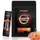 OxyEnergy Liquid L- Carnitine Suplement 1000mg - Lembut untuk Penggunaan Harian, Zero Calorie, Sugar- Free, Free Fat Burning & Endurance Booster, 21 On-the Individual Liquid Sticks