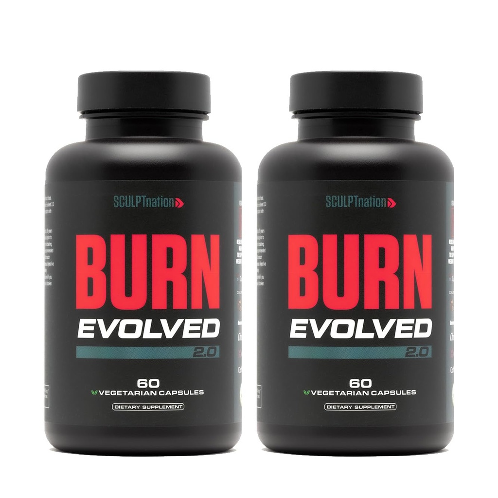Skulpt Nation by V Shred Burn Day for Men - Metabolisme Booster with Cayenne, Gymnema Leaf Extract, and Alpinia Galanga Root Powder - 2- Pack - 60 Capsules