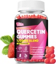 Quercetin Gummies 1200 mg - Quercetin dengan Vitamin C dan Zinc, Bromelain, Elderberry, Vitamin D3 - Quercetin Suplemen untuk Anak-anak dan Orang Dewasa & Dukungan Allergy