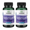 Swanson Selenium (L-Selenomethionine) - Herbal Suplemen Kesehatan Hati & Prostat Kesehatan - Mei mendukung Sistem Imune & Thyroid Kesehatan - (300 Kasules, 100mcg Masing-masing) (2 Pack)