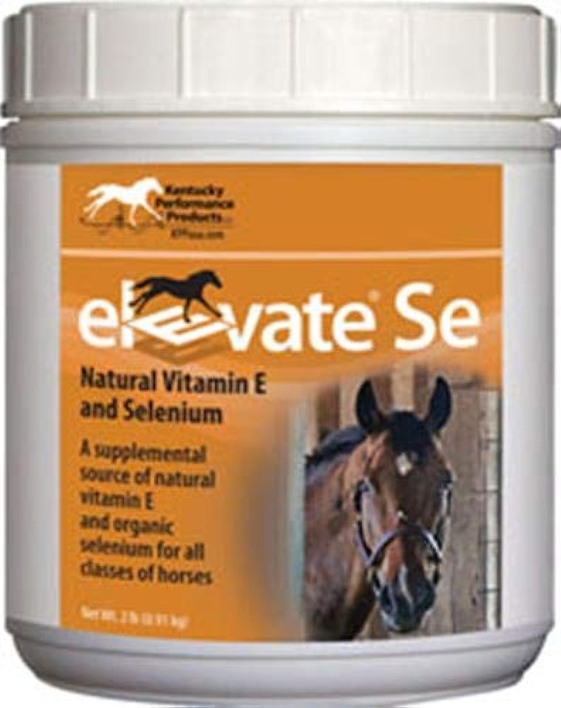 Kentucky Performance Prod Elevate Se Natural Vitamin E dan Selenium Powder for Horses, 2 Pound Container