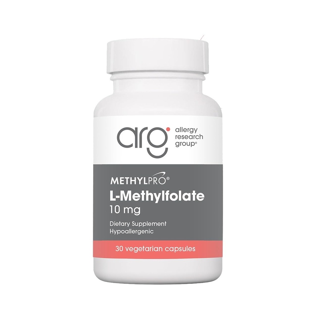 MethylPro L-Methylfolat 10 mg - Mendukung Mindset Sehat - Aktif Memtilasi Dukungan & Reaksi Biokimia - Sangat Bioavailable - 30 Kapsul