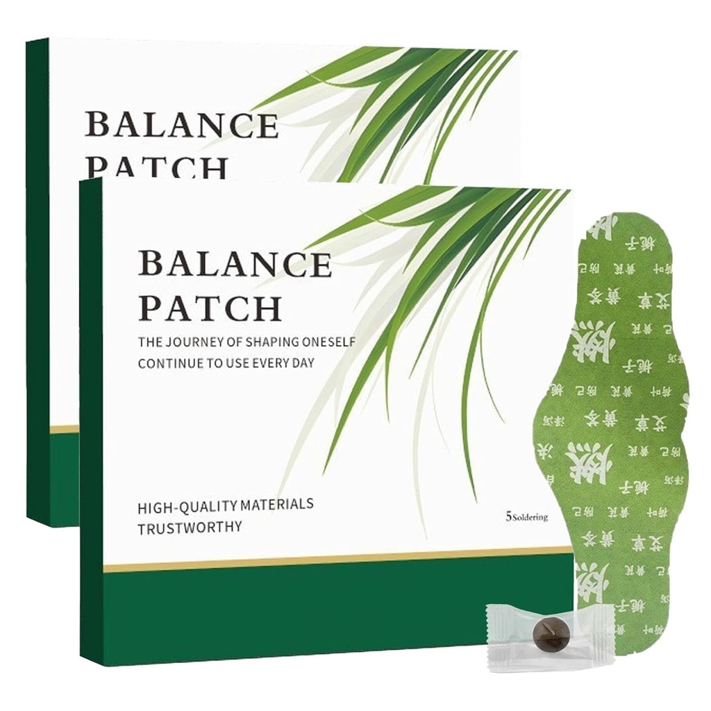 2PCS Herbal Patch Balance - Plant-Based Ingredians, Comfortable Adhesive Design, Easy Topical Use, Promotes Abdominal Comfort Non-Irrtating Design