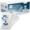 MED PRIDE Pill Crusher 4.7 "x2" Pouches "- Paket 1000 Disposable Medicher Crusher - Medical Grade Clear Tablet Crushing Bags untuk Konsumsi Mudah dengan Limbah Nol