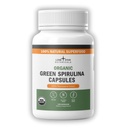 Lone Star Botanicals Organic Spirulina Kapsul - 100% Pure Blue- Green Algae, No Fishy Smell, Superfood Suplemen, Vegan, Non-GMO, Gluten- Free (120 Count, Green Spirulina)