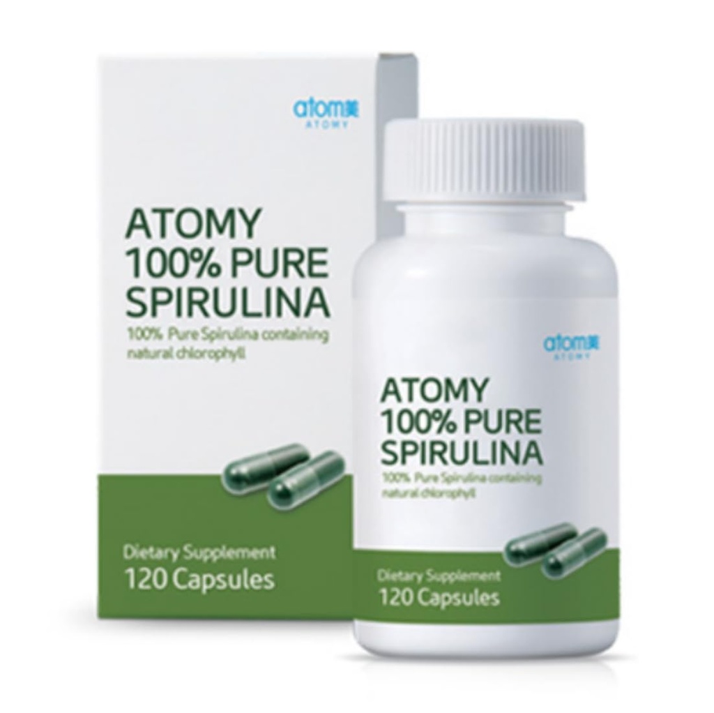 Spirulina 1.69oz (48g), 120kapsul, 100% Murni