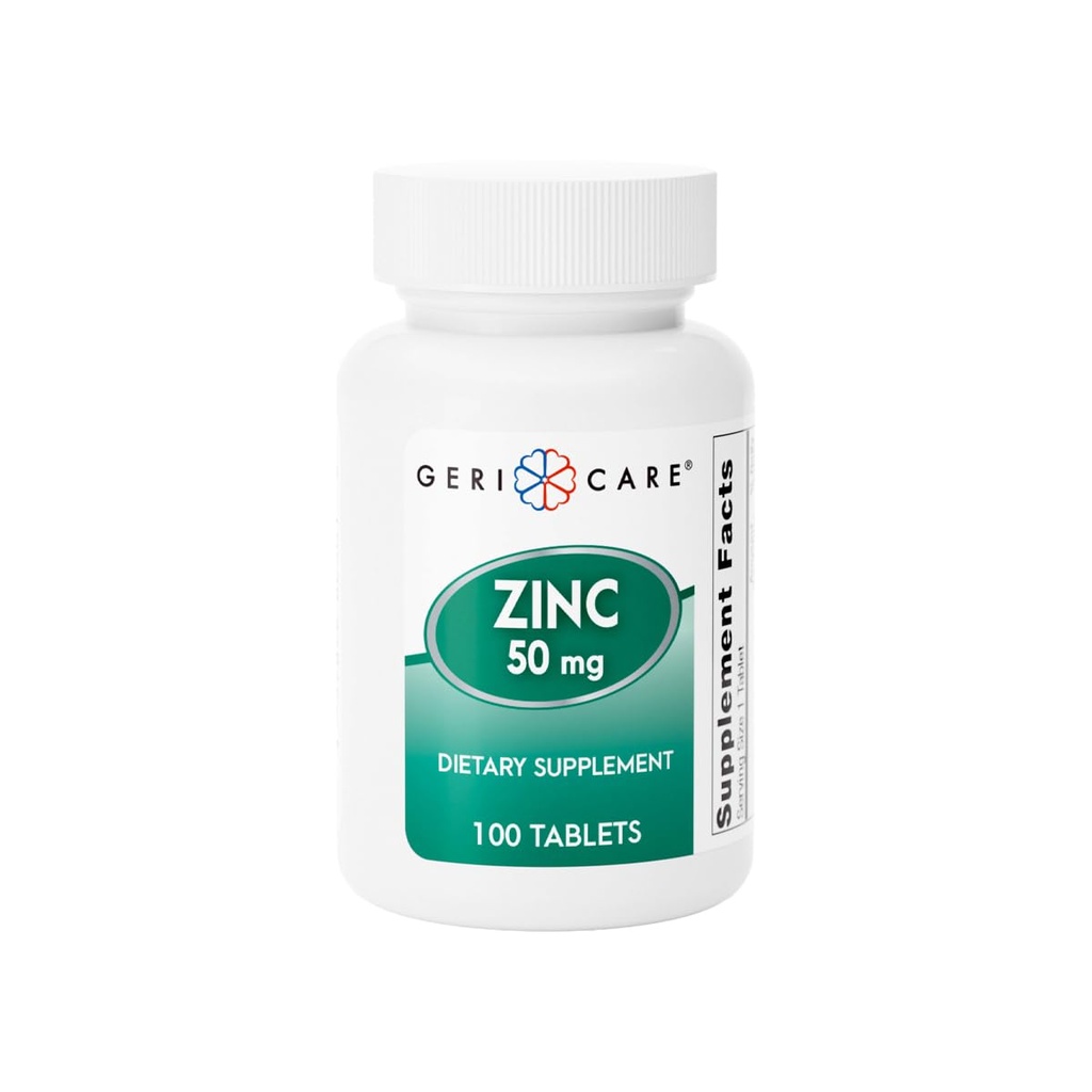 Zinc Sulfate 50 mg Estically Mineral Suplement, Supports Immune Fungsi, Antioksidant Activity & Nutrient Metabolisme, 100 Tablet