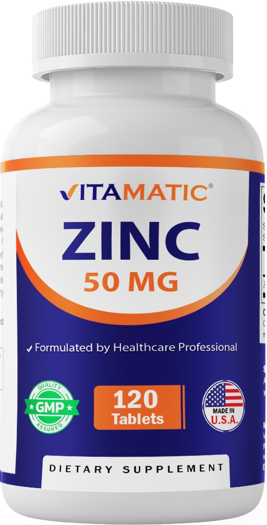 Vitamin Zinc 50mg sebagai Gluconate Zinc - Imunity Boosting Tambahan 120 tablet