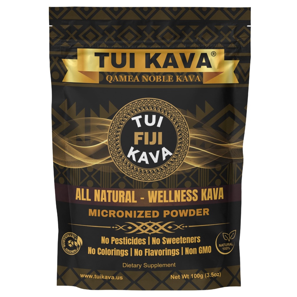 MICRONIZED Noble Kava Root Powder - 100g (3.5oz) Trial Size 124; Heady & Euphoric 124; Natural Mood, Sless & Stress Duabelas; Premium Fijian Kava untuk Fokus & Relaxation 24; NO STRAINING