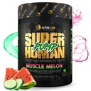 ALPHA LION Superhuman Pompa Pre Workout Powder, Caffeine Free Pretraining Suplemen, Nitric Oxide Booster, Muscle Gainer, Energy & Focus (42 Pelayan, Muscle Melon Flavor)
