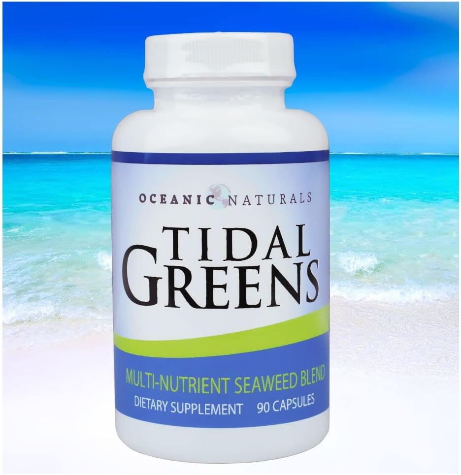 Itial Greens Seaweed Supplement Natural Source of Iodin - Immune Dukung Energy Well Being - 90 Vegetarian Capsules