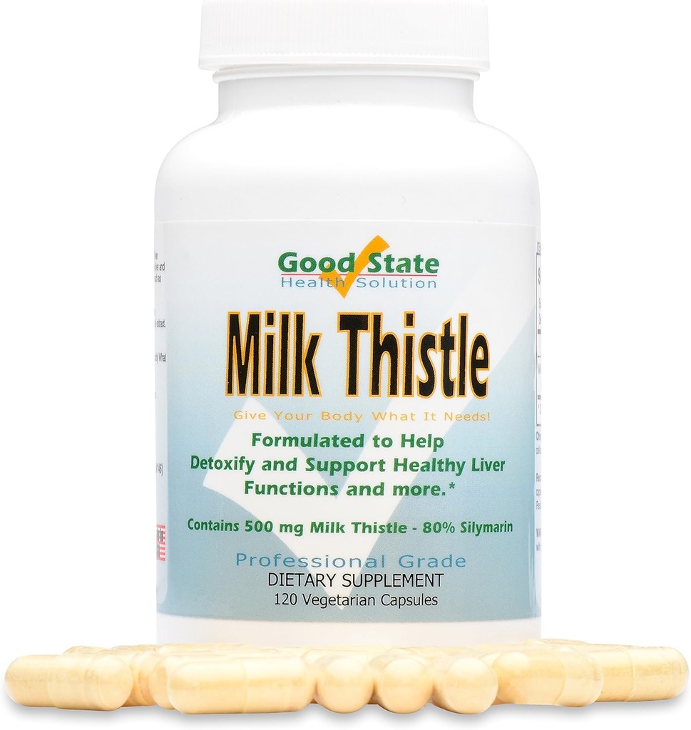 Good State - Milk Thistle Extract - (500 mg) (80% silymarin) (120 kapsul veggie)
