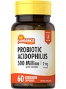 Sundance Probiotic Acidophilus 124; 500 Juta Budaya Aktif 124; 60 Rilis Capsules Cepat 124; Non-GMO, Gluten Free Supplemen
