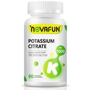 Potasium Citrate 1000mg, Tambahan Potasium untuk Kram Leg, Muscle & Heart Health, Vegan, Non-GMO, Gluten Free, 90 Kapsul