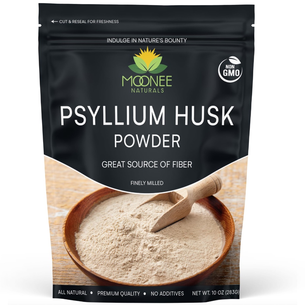 Psyllium Husk Powder (10 OZ), Gluten Free, Non GMO, Finely Ground, Keto Friendly (10 Ounce (70 Pelayan))
