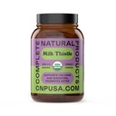 Complete Natural Product Pure Organic Milk Thistle Kapsul - 500 mg Silymarin Powder 100 Pil