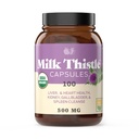 Complete Natural Product Pure Organic Milk Thistle Kapsul - 500 mg Silymarin Powder 100 Pil