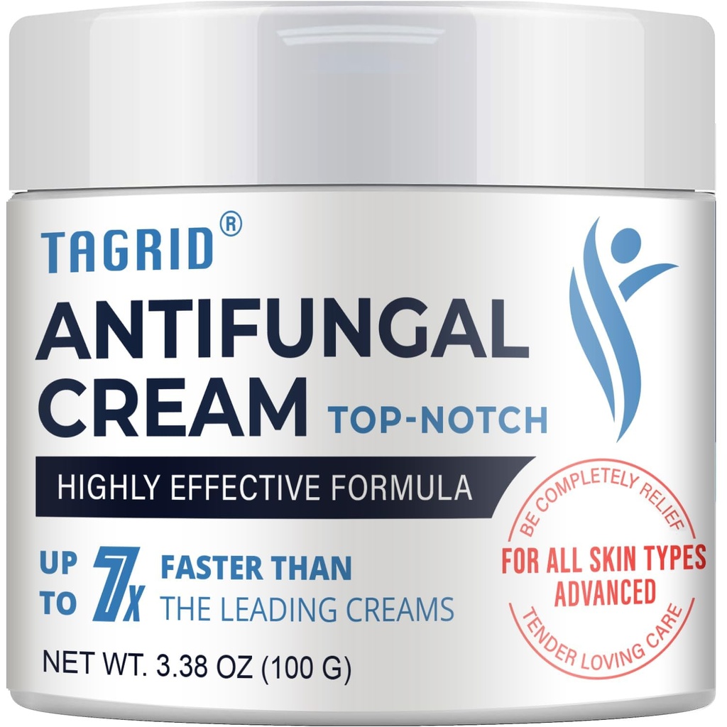 Tagrid Antifungal Cream for Jock Itch: For Athletes & Active People Dealing with Ringworm, Psoriasis, Tinea Versicolor, Athlete’s Foot, Seborrheic Dermatitis & Eczema – Ideal for Jock, Foot & Body Use