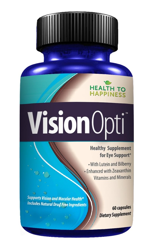 Vision Opti - Layanan Kesehatan Mata dengan Lutein, Hobxanthin, Selenium, Zinc, dan Vitamin A & C 126; 60 Kapsul
