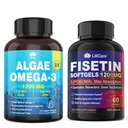 Tambahan Fisetin + Vegan Omega- 3 Algae Oil