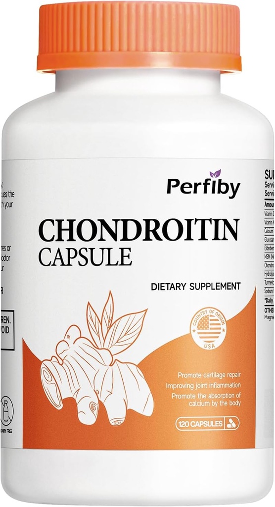 Glucosamin Chondroitin dan MSM dengan Ekstrak Elderberry - Dukungan Gabungan & Suplemen Kesehatan Ammune, 120 Capsules, Supply 60 Hari