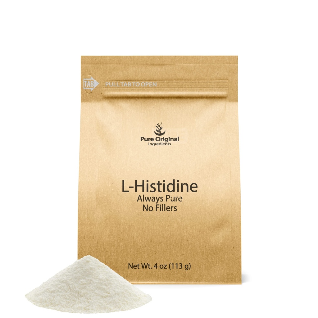 PURE ORIGINAL INGREDIENTS L- Histidine Powder 4 oz, Amino Acid Suplement, No Addicitives, Always Pure