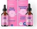 JoySpring Zinc dengan Vitamin C Liquid Supplement Immune Dukungan untuk Anak-anak, 1 fl oz