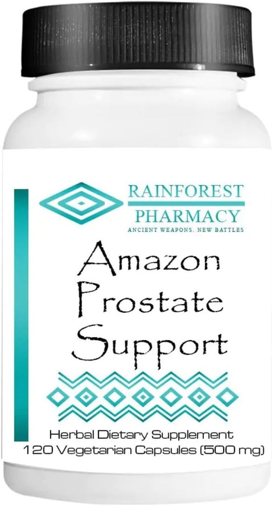 Prostate Dukung 120 Vegetarian Capsules - Prostate Suplemen untuk Men with Stinging Nettle Root & 9 Rainforest Botanicals