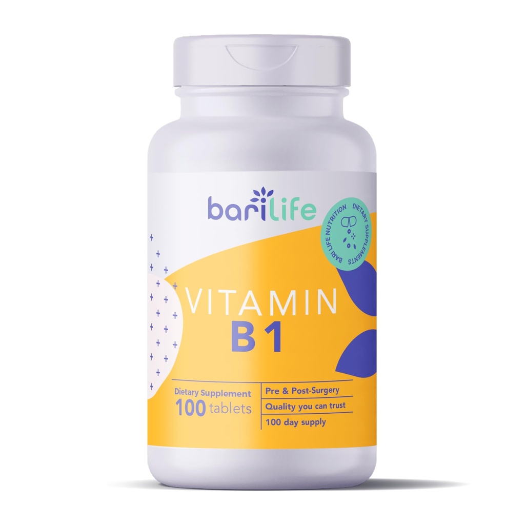 Bari Life Vitamin B100 mg Tablet, Thiamin, Thiamin, Dietary Supplemen (100 tablet)