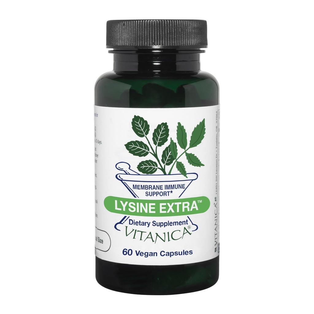 Viganica Lysine Extra, Imune System Support, Vegan, 60 Capsules