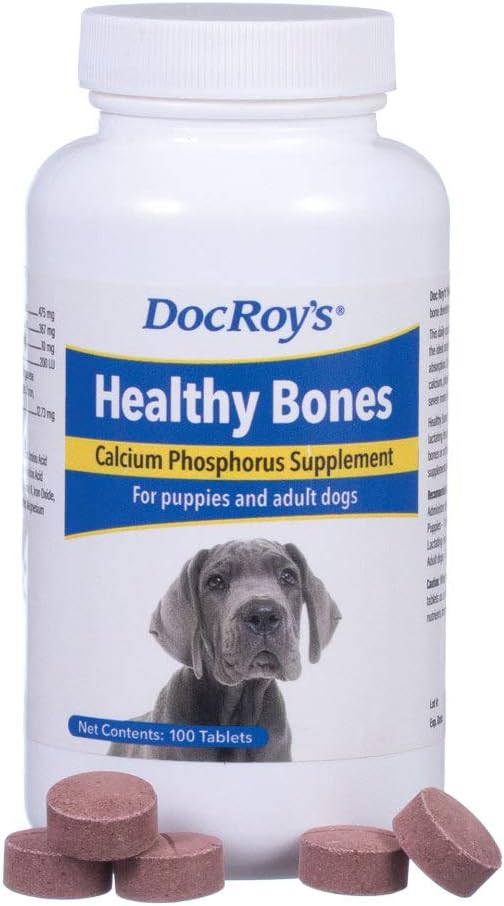 Revival Animal Health Heally Bones - Calsium Phosphorus Supplimen- for Dogs & Puppies- 100