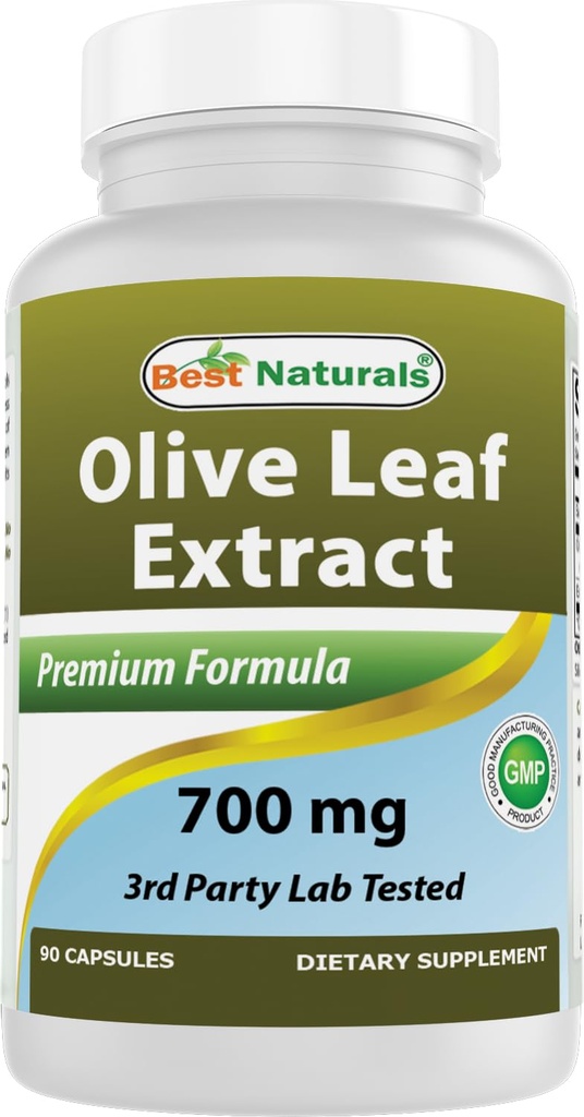 Ekstrak Daun Zaitun Terbaik, 700 Mg, 90 Cacah