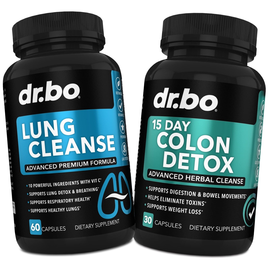 Lung Cleanse & Colon Detox - Herbal Formulas untuk mendukung Kesehatan Respiratory & Gerakan Bowel