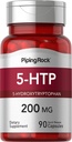 Piping Rock 5- HTP Tambahan 124; 200mg 124; 90 Capsules 14; 5- Hydroxypyptophan £124; Athonia Simplicifolia Extract 124; Non-GMO, Gluten Free