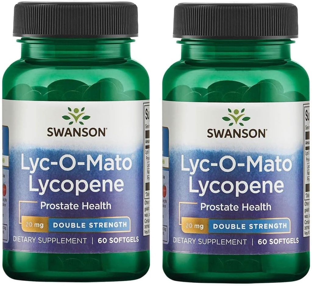 Swanson Double- Kekuatan LYC-O- Mato Lycopene 20 Juta 60 Sgels (2 Pack)