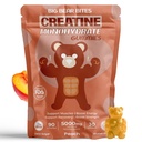 Creatine Monohydrate Gummies for Men & Women Afsel 124g, 5000mg of Creatine Gummies per Serving 124; Sugar, Gluten Free & Halal 124; Pack of 90 for Pre Workout & Muscle Recovery 124; Peach Flavor