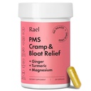Suplemen Rael PMS, Hormone Balance for Women, Relief from Menstrual Cramps, PeriBloating, Mood Swings Treatment with Turmeric, Ginger, Magnesium, No NSAID, Vegan (28 Kapsul)