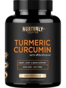 Turmeric Curcumin dengan BioPerine Black Pepper dan 95% Curcuminoid - Suplemen Turmeric Tinggi 1300mg untuk Kesehatan HEarth - Non-GMO, Gluten Free - 120 Capsules
