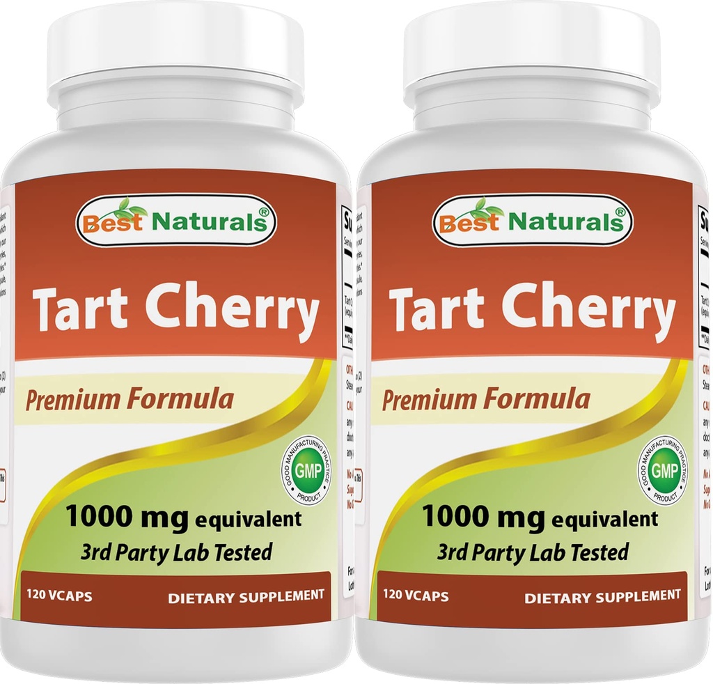 Terbaik Tact Cherry Ekstrak 1000 mg 120 Capsules (120 Cacah (Paket 2))