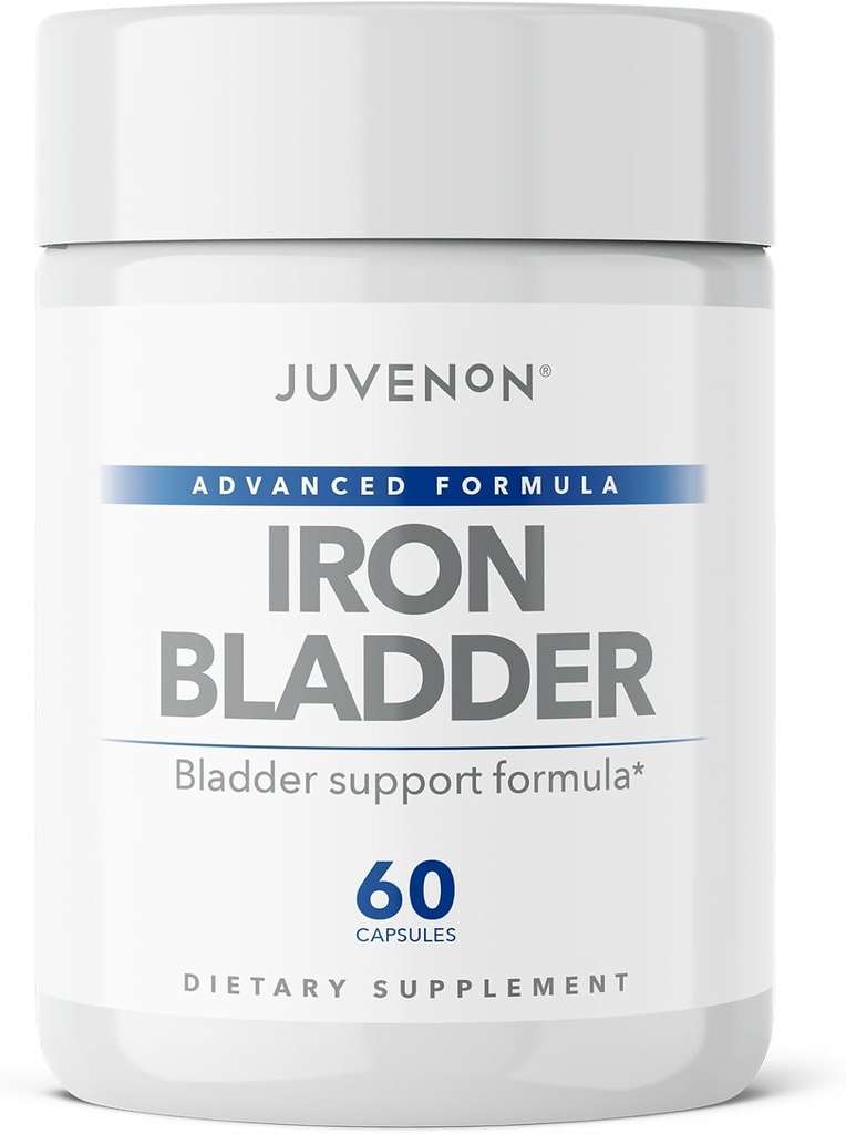 Juvenon Iron Bladder - Herbal Suppplement for Healthy Bladder Fungsi - Incontinuence Dumpkin Seed Extract, Soy Germ Extract, Saw Palmetto