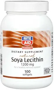 Rite Aid Soya Lesit, Natural Dietary Supplemen, 1200 mg 100 ea