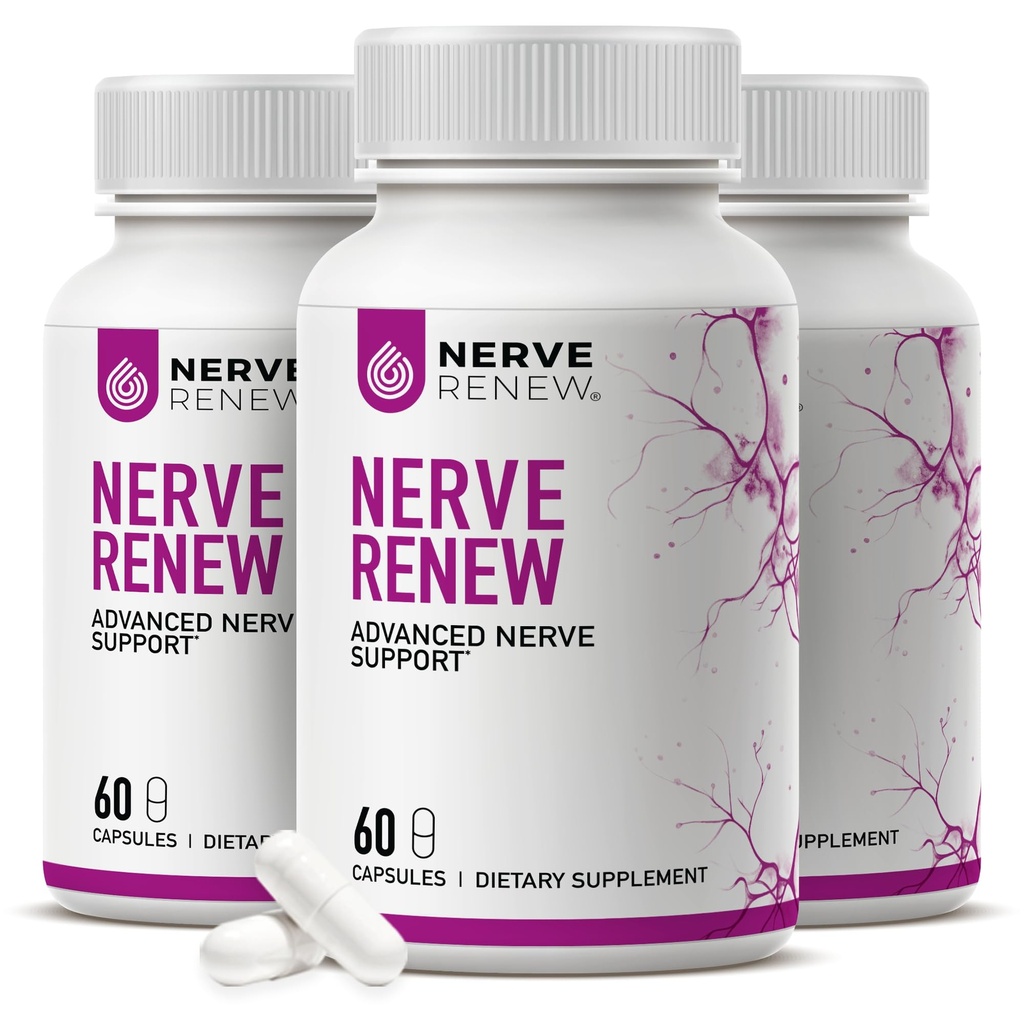 Nerve Advanced - 300mg Stabilized R-Alpha Lipoic Acid, Vitamin B Complex, Benfotiamine, Herbs for Fast- Acting Support