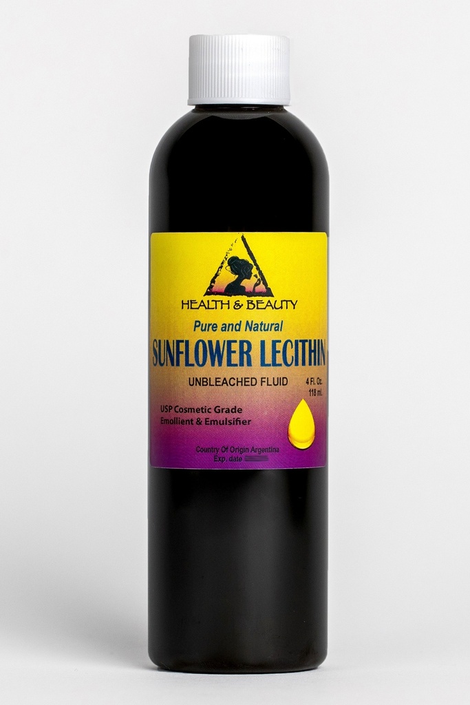 Lesit Sunflower Unbleakched Fluid Liquid Emulsifier Emollizer Stabilizer Pure 4 oz