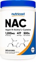 N-Acetyl L- Cysteine (NAC) powder 500 Grams - Vegan NAC, Non- GMO, Gluten Free